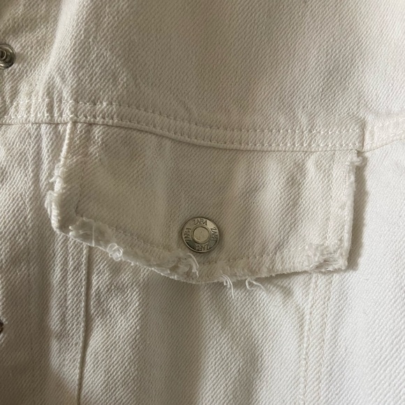 ZARA off white cropped denim jacket - Picture 3 of 6